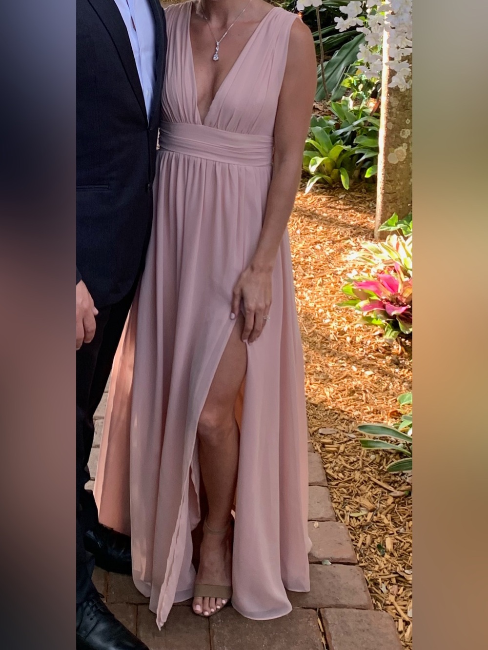 Lulus bridesmaid dress- blush/pink